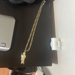 San Judas And Chain Combo Chain Is 10 And Pendant 14
