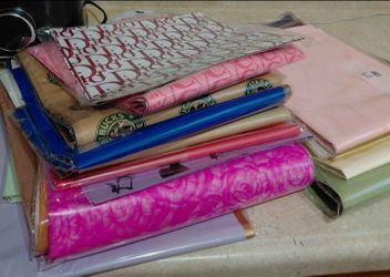 Floral and branded wrapping sheets