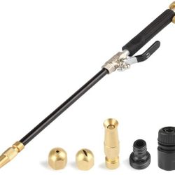High Pressure Hose Nozzle for Garden Hose, Hydro Jet High Pressure Power Washer Gun, Portable Hydrojet High Pressure Power Washer Water Gun with 3 Hos