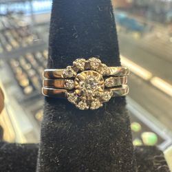 14KT White Gold Engagement Ring 38335-1