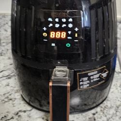 crux 2.6 qt. touchscreen air convection fryer