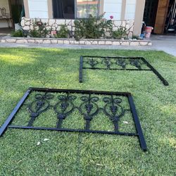 Wrought Iron Headboard And Footboard 