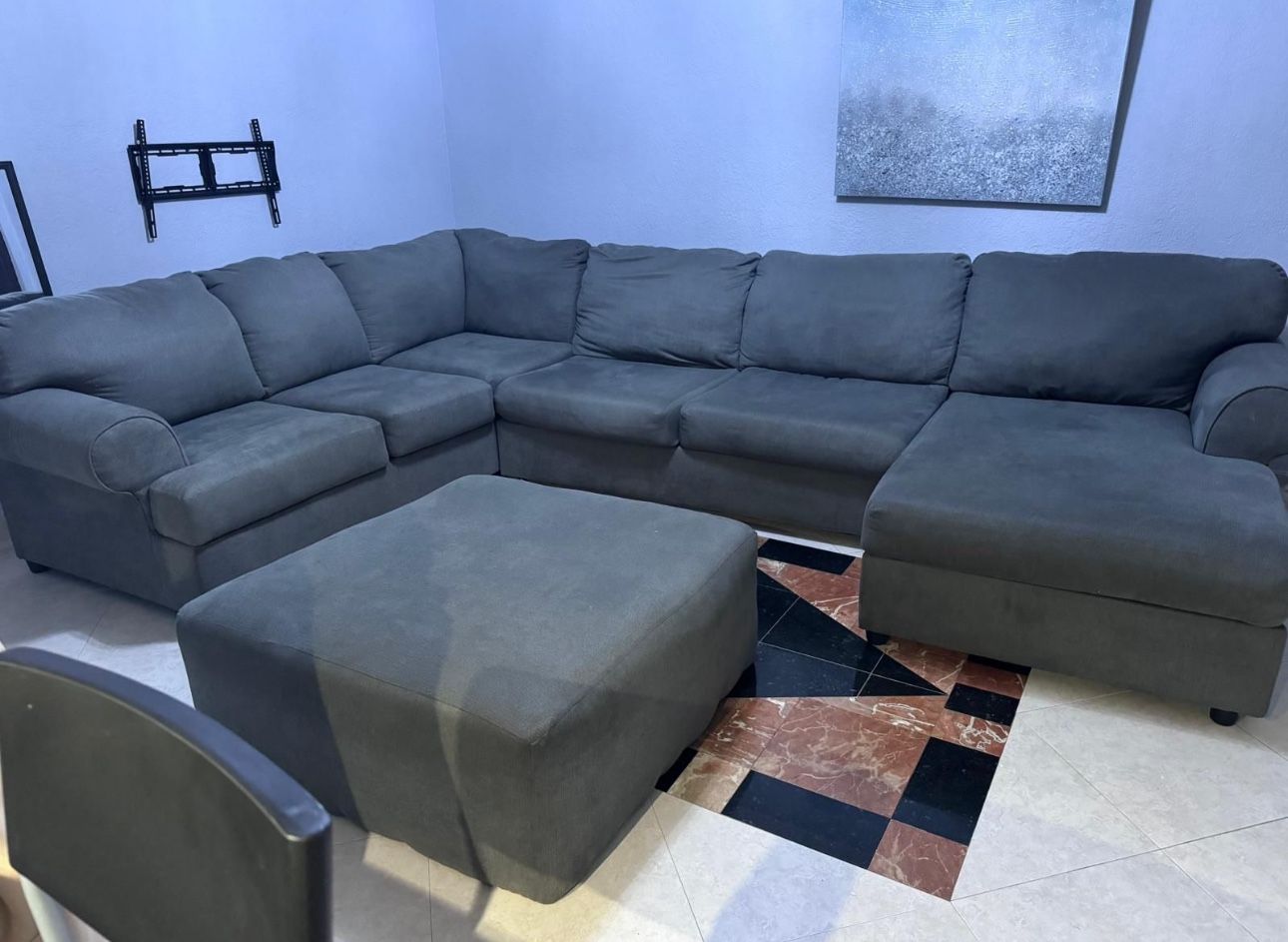 Couch With Ottoman