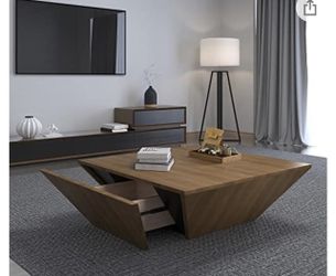 Modern Contemporary Coffee Table With Drawer 