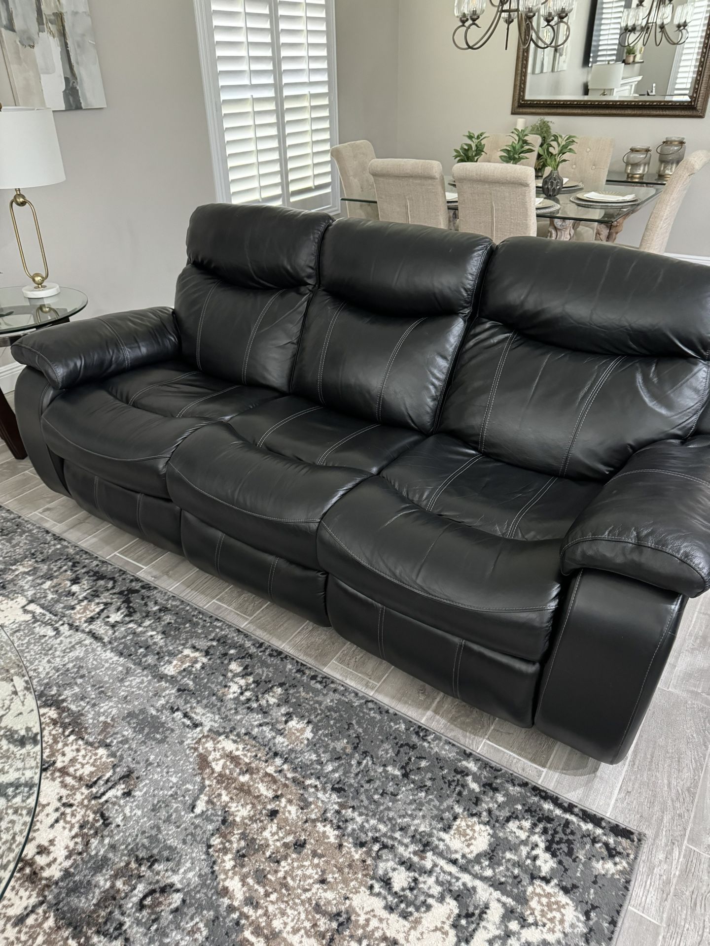 Sofa, Loveseat & Recliner- Leather