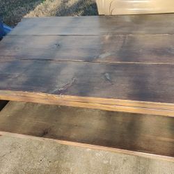 Rustic Pine TV Unit solid wood stand/cabinet dark oak wax finish