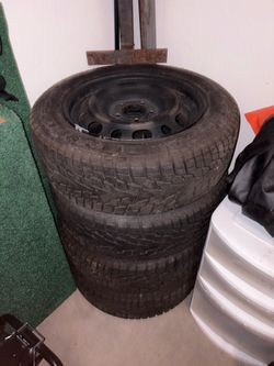 205/60R16 GT Radial Winter Tires on Steel Wheels — Set of 4 — Low Tread Wear