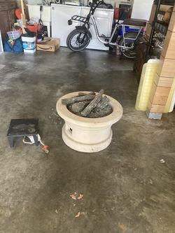 Beautiful gas outdoor fireplace Never Been Used Brand New Original Price $475