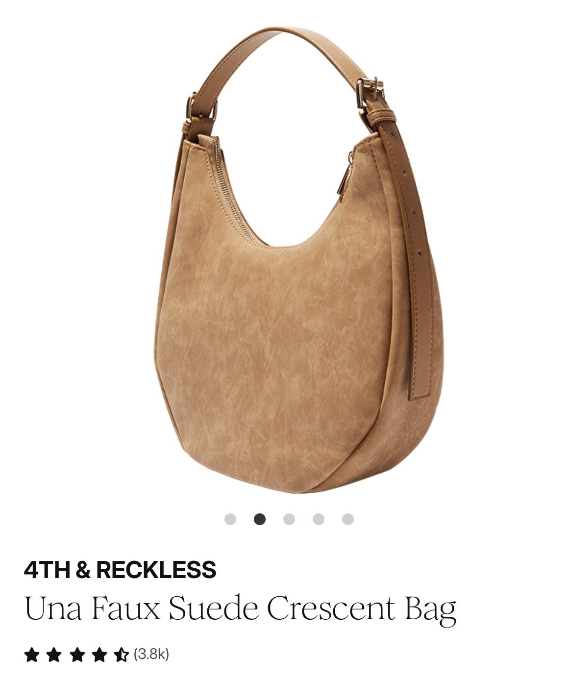 4th & Reckless Faux Suede Bag