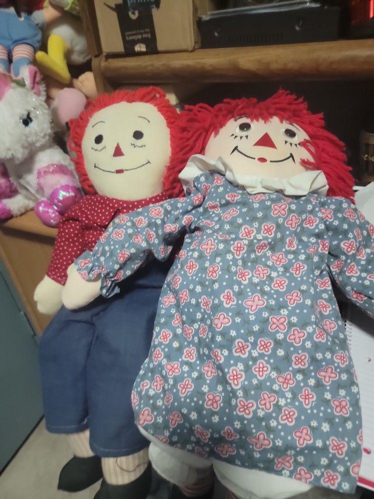 24 Inch Raggedy Ann And Andy Great Shape