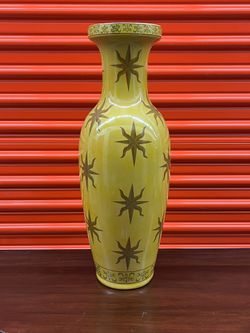 Yellow Decorative Vase 