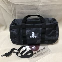 Bape Black Camo Duffel Bag