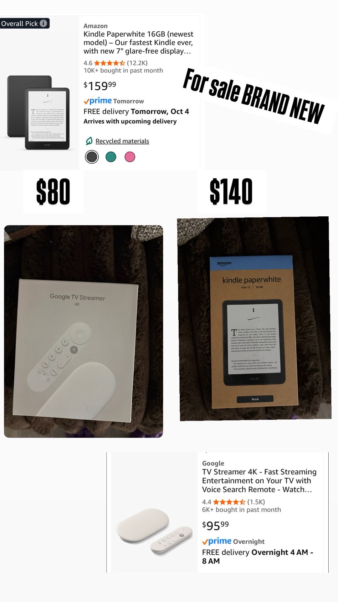 Google Streamer And kindle New Edition