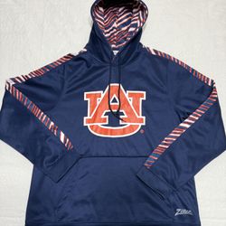 Auburn Tigers Performance Team Hoodie, Navy Blue, Size L