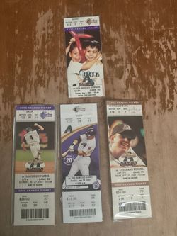 Arizona Diamondbacks Vintage Season Ticket Stubs Lot 2001-2005 Bank One Ballpark