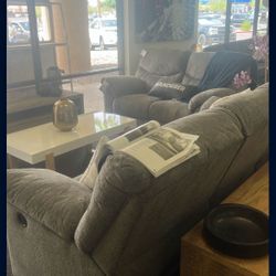 Ashly Reclining Sofa With Loveseat