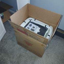 2 Brand New White And Gold Barstools 