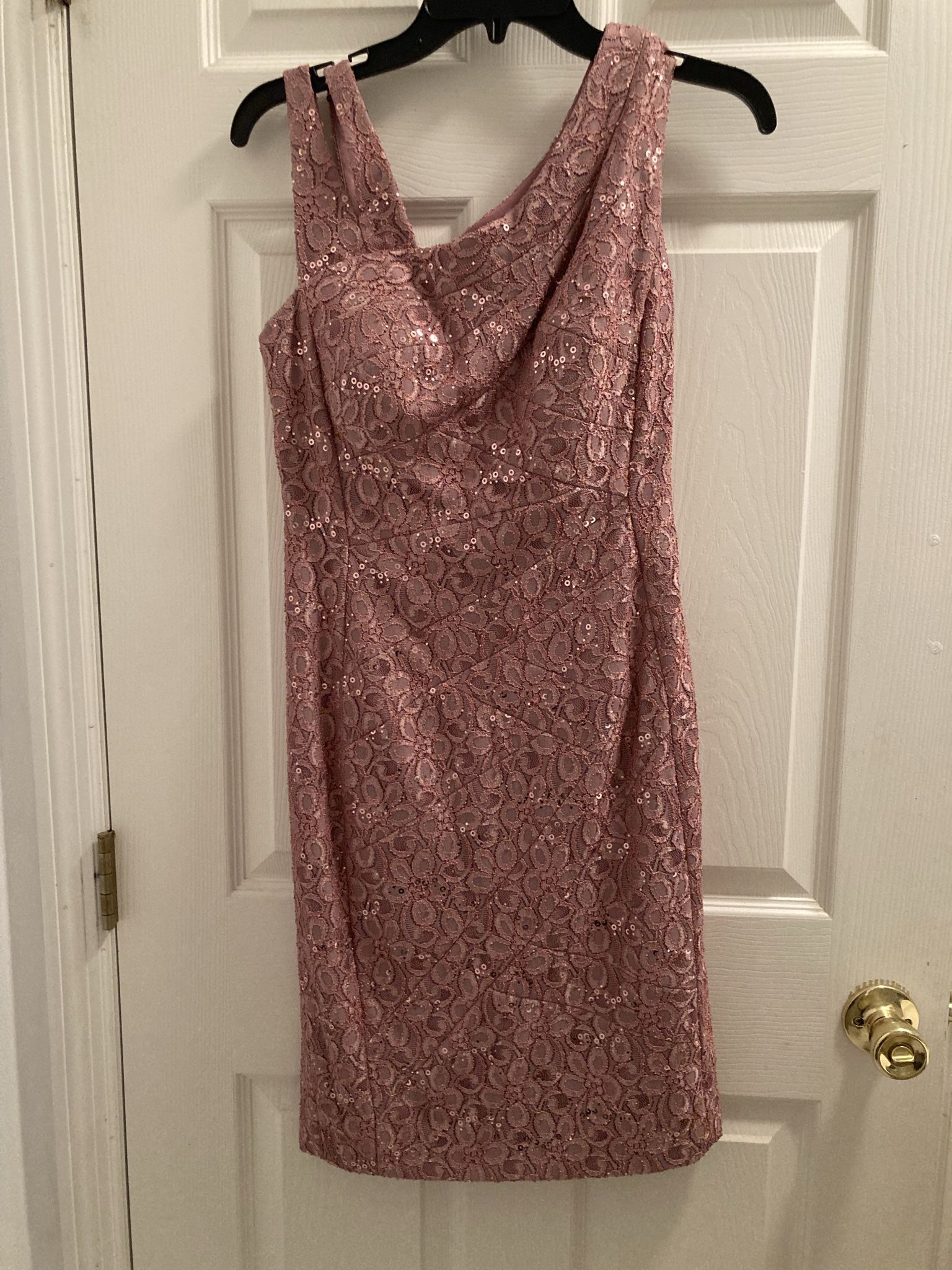 Jax sequin pink dress with floral design 