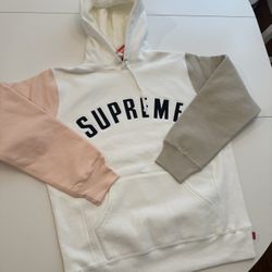 Supreme Blocked Arc Logo Hooded Sweatshirt