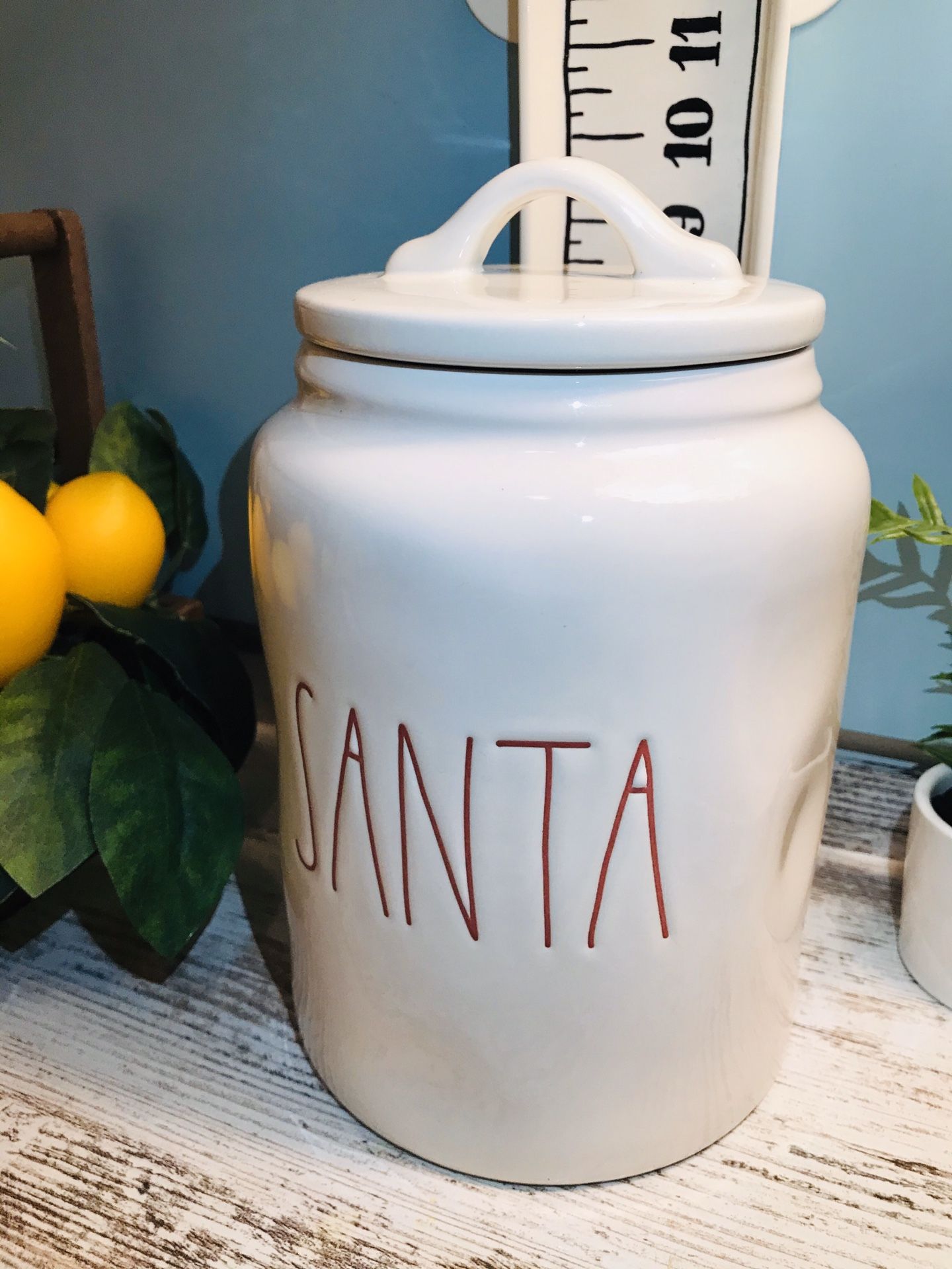 Rae Dunn Santa Canistet