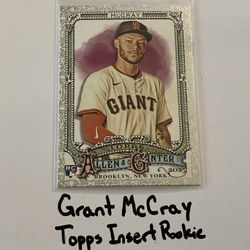 Grant McCray San Francisco Giants Outfielder Topps Short Print Insert Rookie Card. 