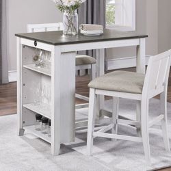 Counter height Table with 2 Chairs