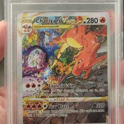 Charizard Vstar Graded Pokemon Card