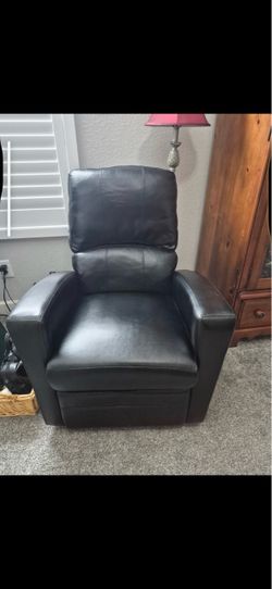 Black recliner