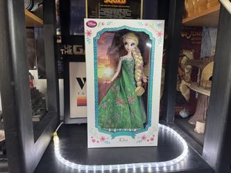 Disney Store Elsa Doll Limited Edition LE 5000 Elsa Frozen Fever 17” NIB VG+