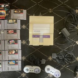 Super Nintendo  with games