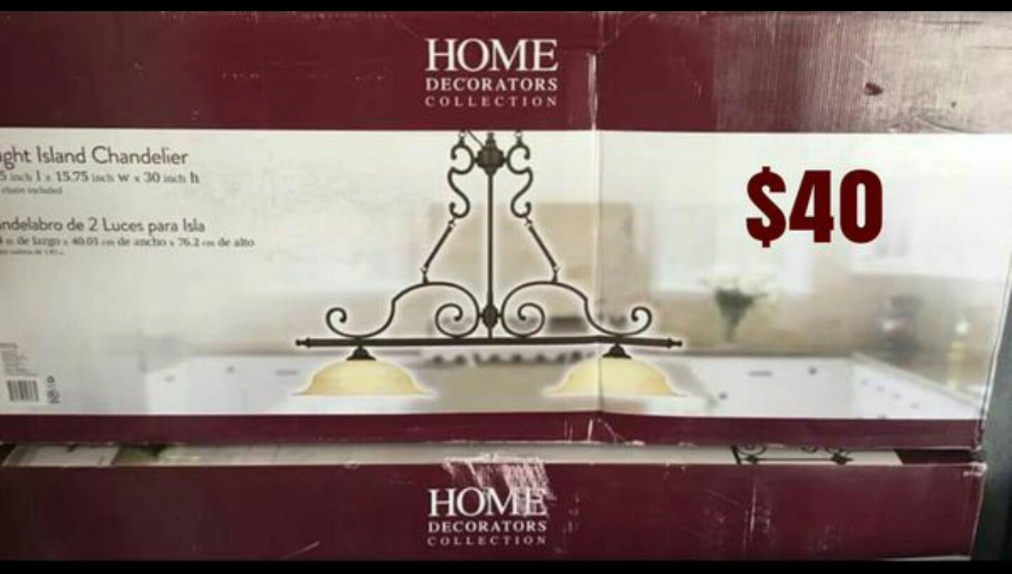 2-light Ceiling Kitchen Island Light