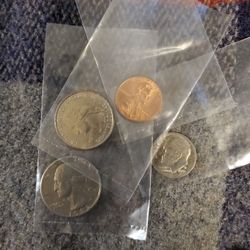 90SX999 LOT OF 4 ERROR COINS READ DESCRIPTION