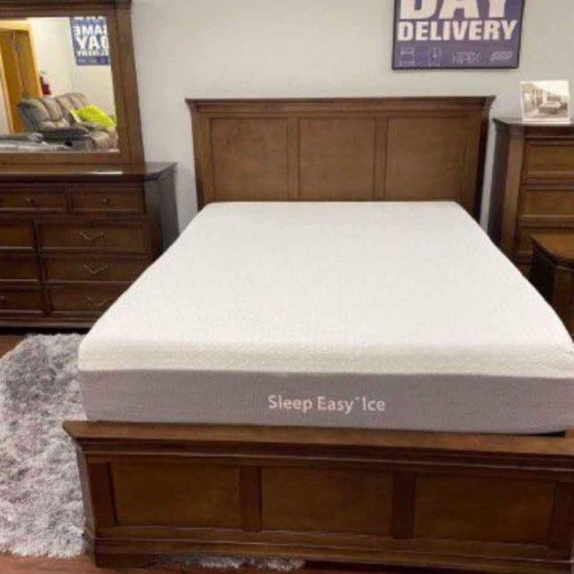 Spring Sale! Sherry King Size Solid Wood Bedroom Set Only $1099. Easy Finance Option. Same-Day Delivery.