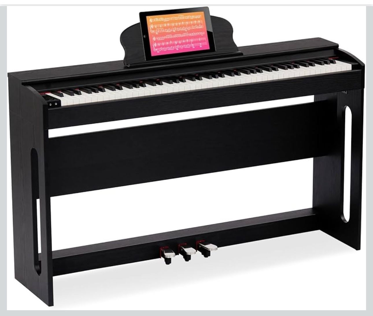 AODSK 88-Key Weighted keyboard piano,Hammer Action Digital Piano with Speakers,Furniture Stand and Triple Pedals,piano keyboard 88 keys Beginner's Cou