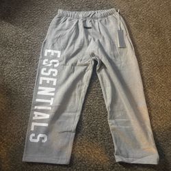 Fear of God Essentials Fleece Relaxed Sweatpant 'Dark Heather FW24