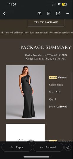 Black bridesmaids dress