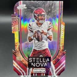 Jayden Daniels 2024 Topps Cosmic Chrome Football Stella Nova Rookie SSP Case Hit