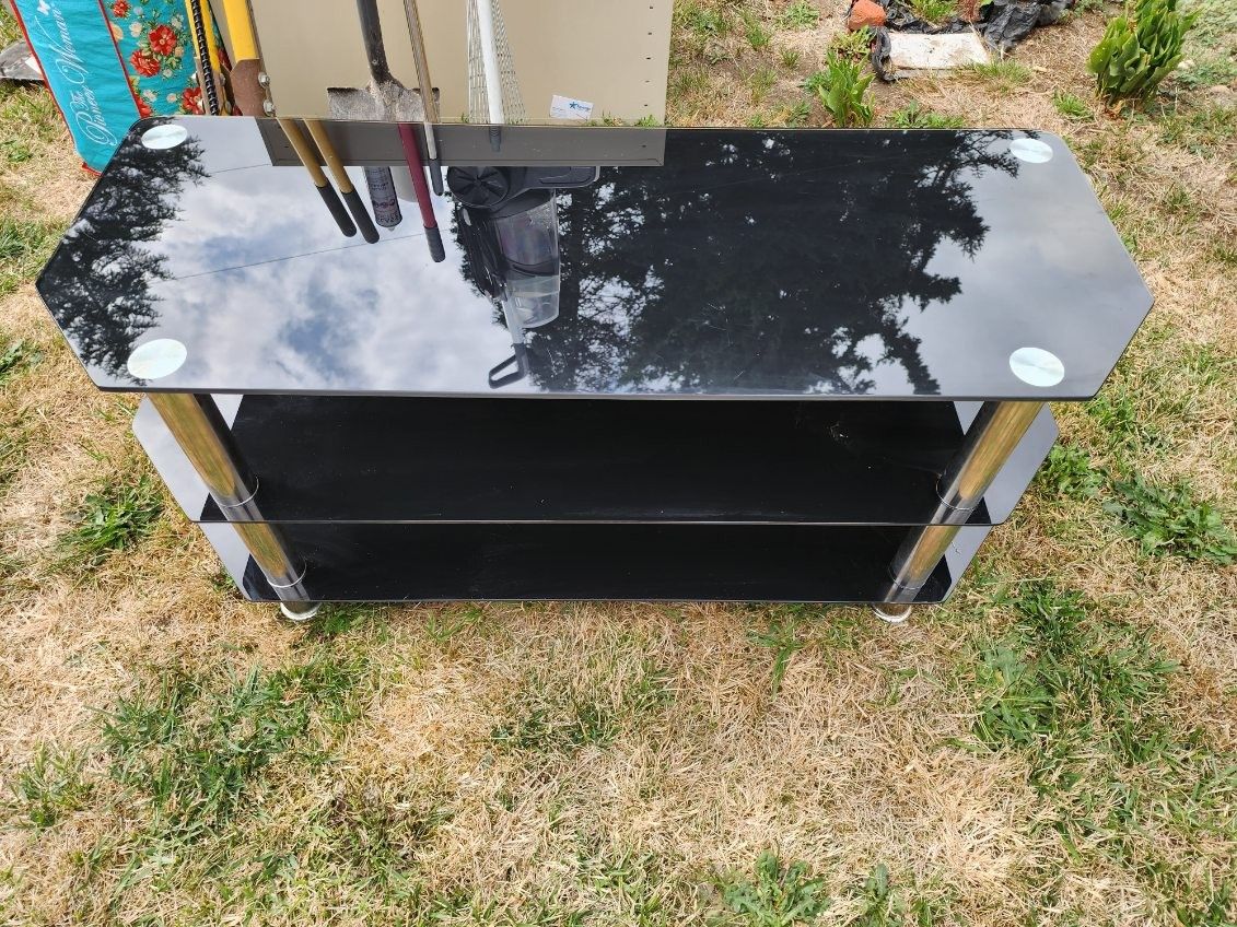 Black Glass Entertainment Center
