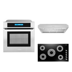 LUXURY KITCHEN APPLIANCES - New Open Box RANGE OVEN COOKTOP HOOD 