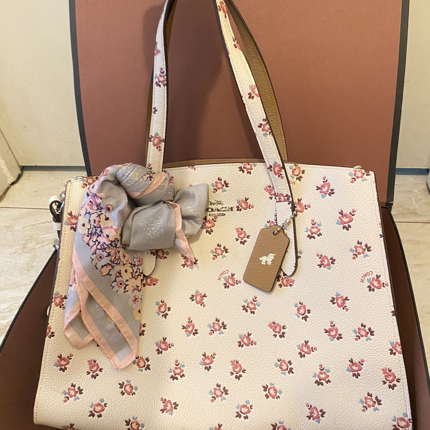 Coach Flower Tote Bags