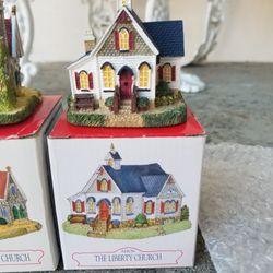 Vintage Liberty Falls-The Liberty Church for Christmas Villages