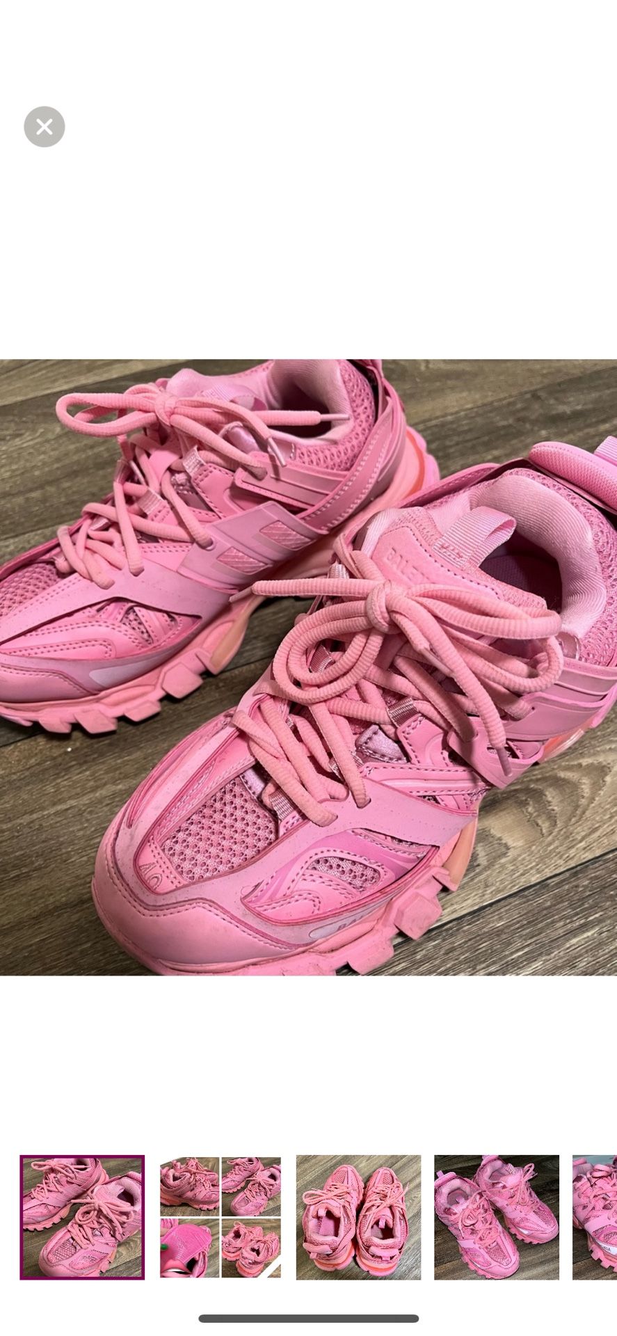 Balenciaga Vibrant Pink Chunky track sneaker Shoes Size 10 (40)
