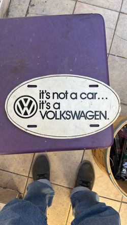 VW license plate
