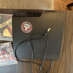 PS3 With Cords And Game No Controllers Tested And Does Work $100 Cash Or Offer Some Trades (interested In Comics,video Games ,pokemon,electronics Bike