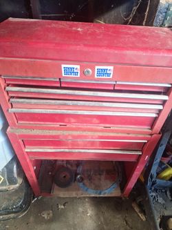Sunny Country Red Metal Tool Chest