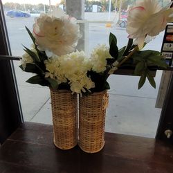 Wicker Flower Decor 