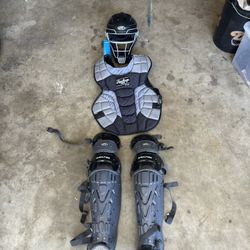 Rawlings Catchers Gear Adult – Helmet, Chest Protector, Leg Guards