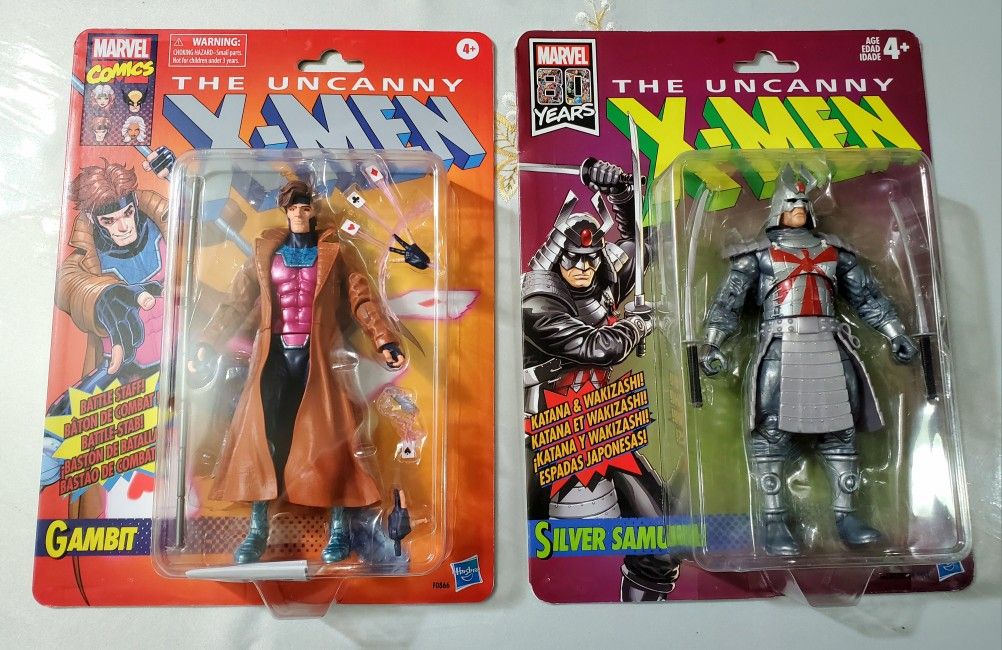 New Gambit Silver Samurai Lot Marvel Legends Xmen Hasbro MCU