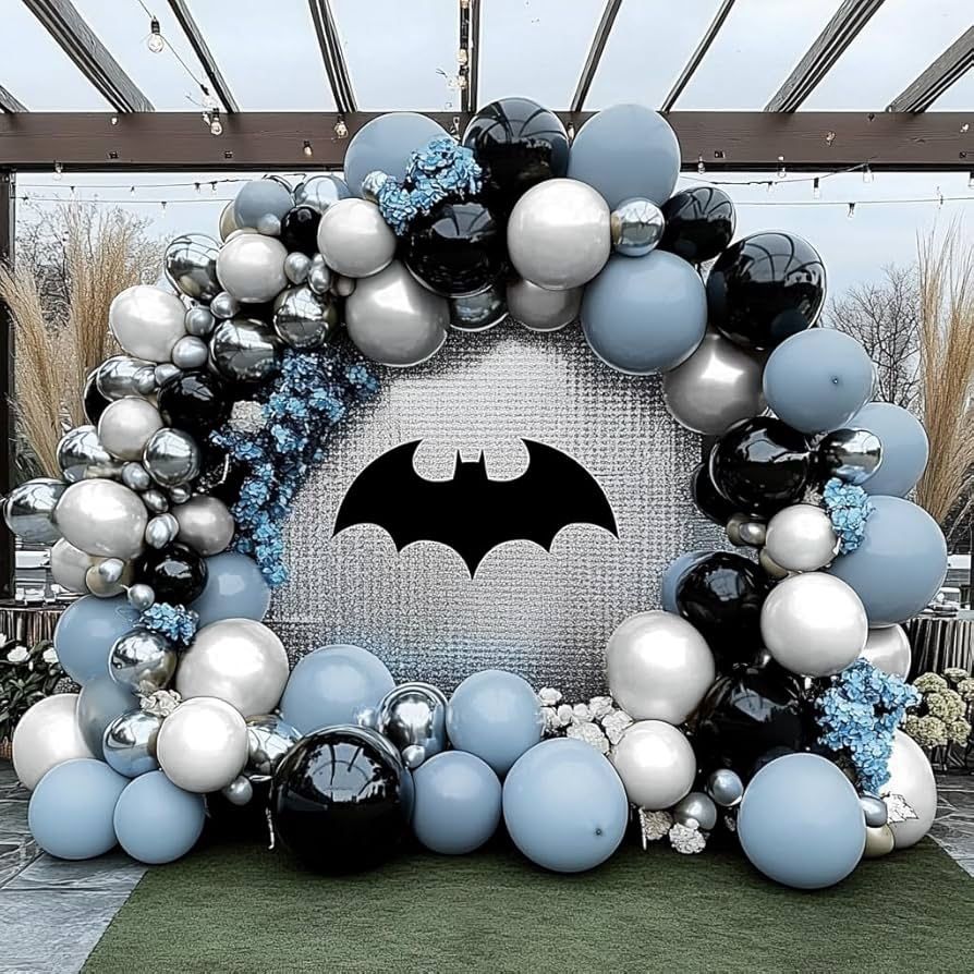 Batman 132Pcs Garland Arch Balloon Party Set