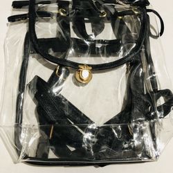 Transparent Clear Backpack Size M